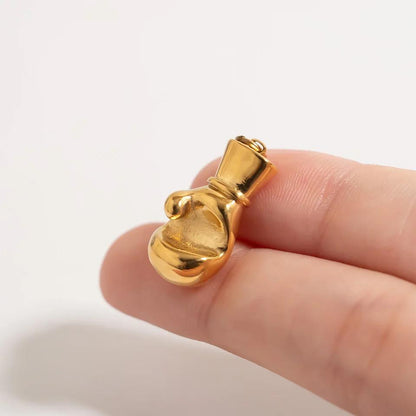 18K Gold Boxing Glove Charm - Winks Design Studio,LLC