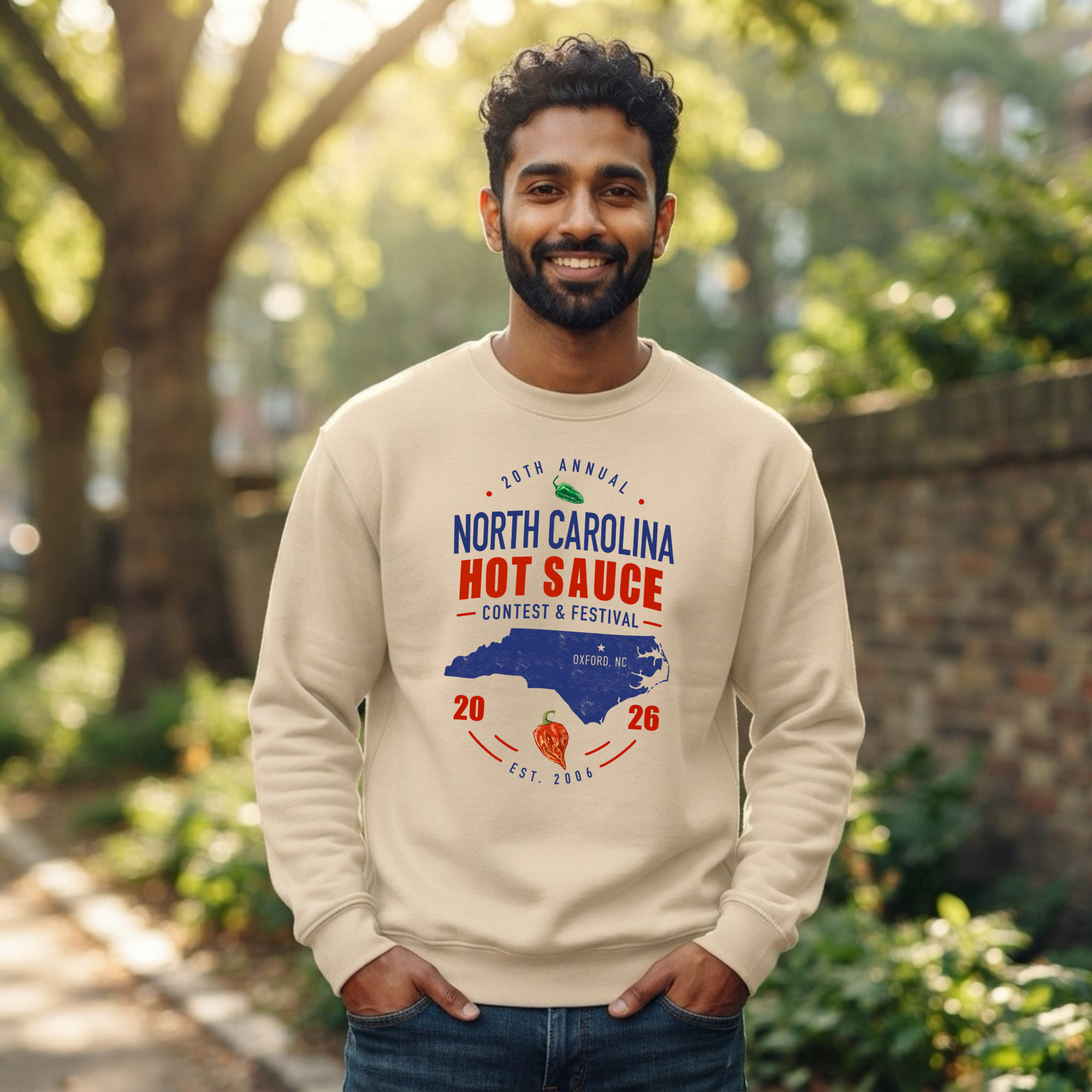 NC Hot Sauce Festival Carolina Classic Crewneck