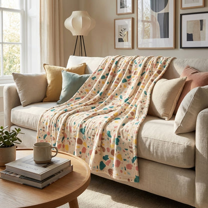 Terrazzo blanket - Winks Design Studio,LLC