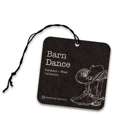 Milkhouse Candle Co. Car Freshener: Barn Dance - Winks Design Studio,LLC
