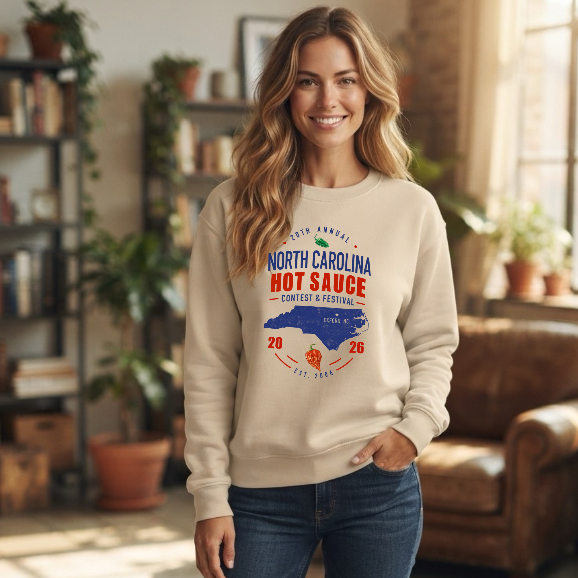NC Hot Sauce Festival Carolina Classic Crewneck