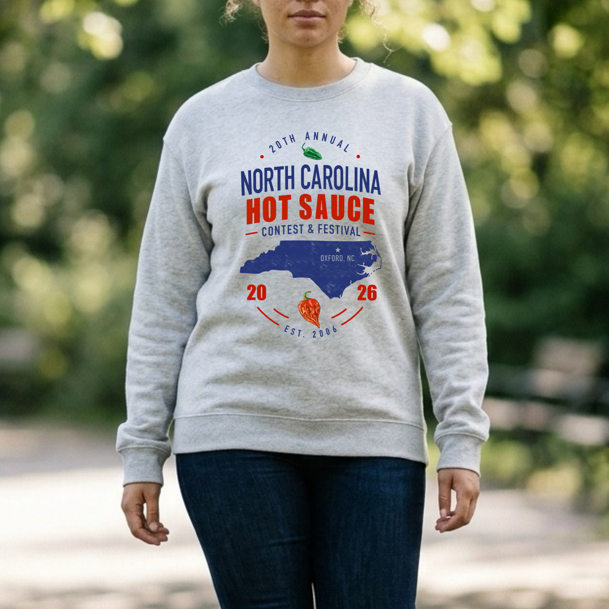 NC Hot Sauce Festival Carolina Classic Crewneck