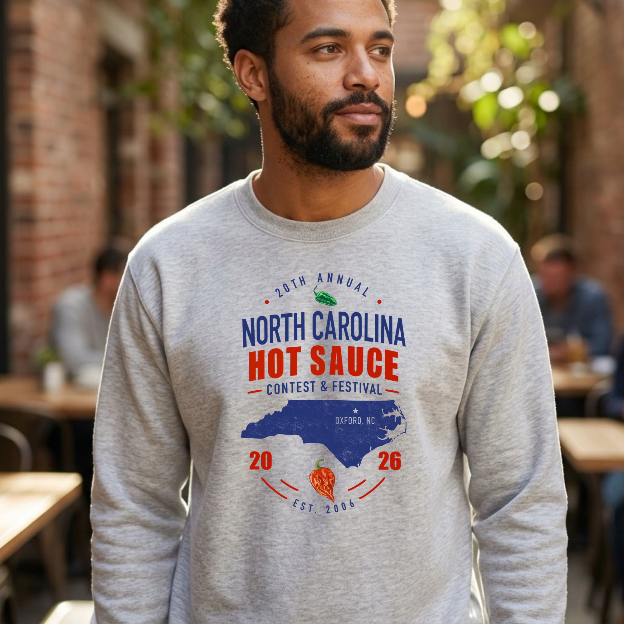 NC Hot Sauce Festival Carolina Classic Crewneck