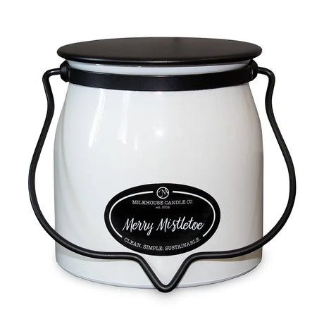 Milkhouse Candle Merry Mistletoe | 16 oz Butter Jar Candle