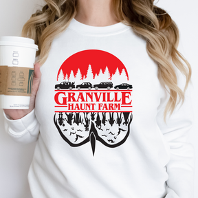 Granville Haunt Farm Upside Down Long Sleeve - Winks Design Studio,LLC