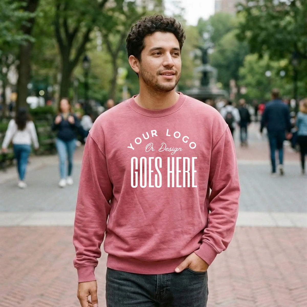 Custom Unisex Comfort Colors Crewneck Sweatshirt