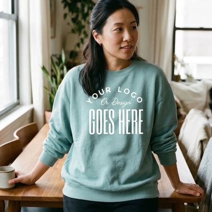 Custom American Apparel Unisex Fleece Crewneck Sweatshirt