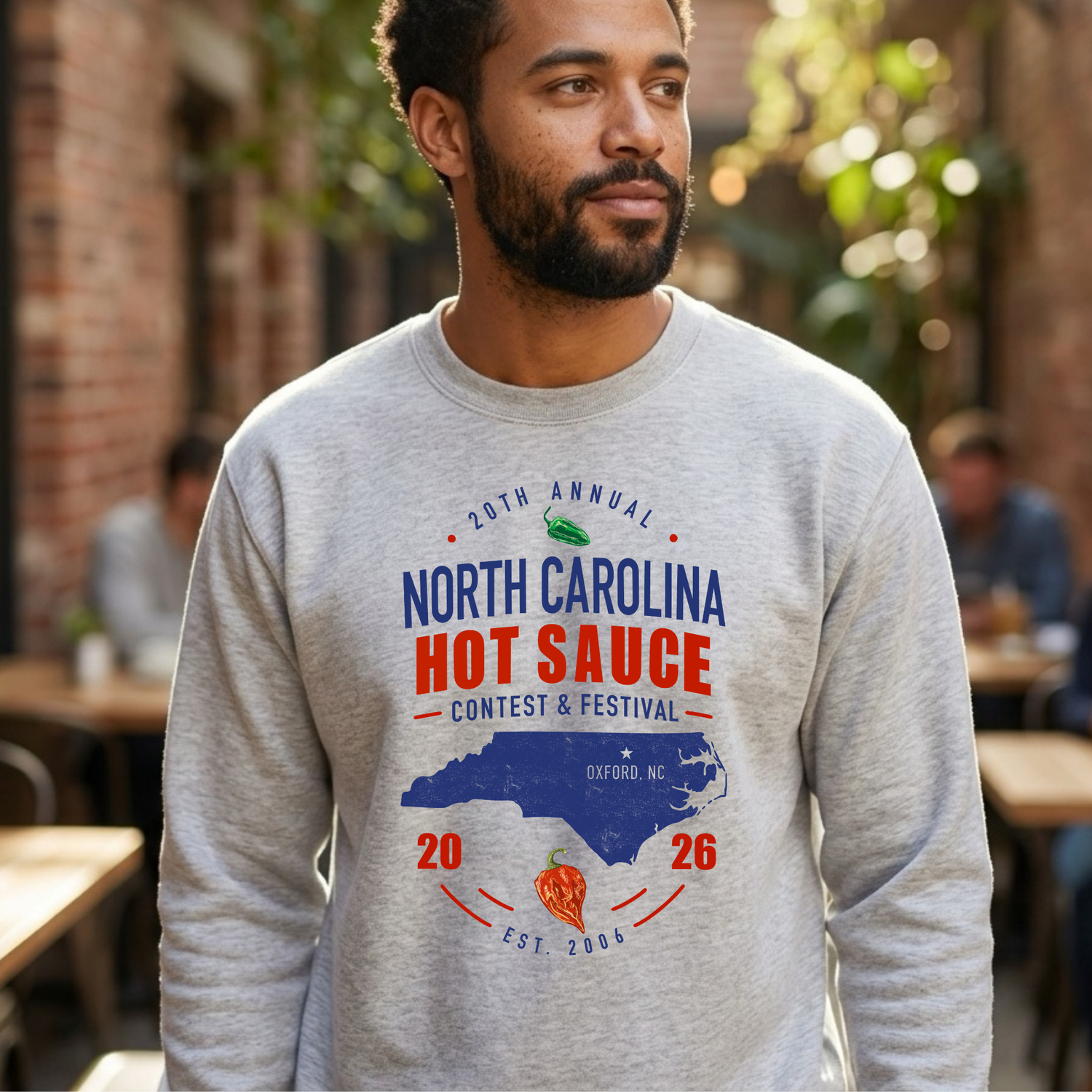 NC Hot Sauce Festival Carolina Classic Crewneck