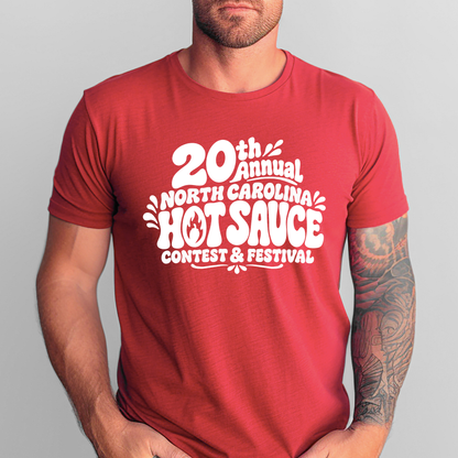 NC Hot Sauce Festival Bubble Letter T-shirt