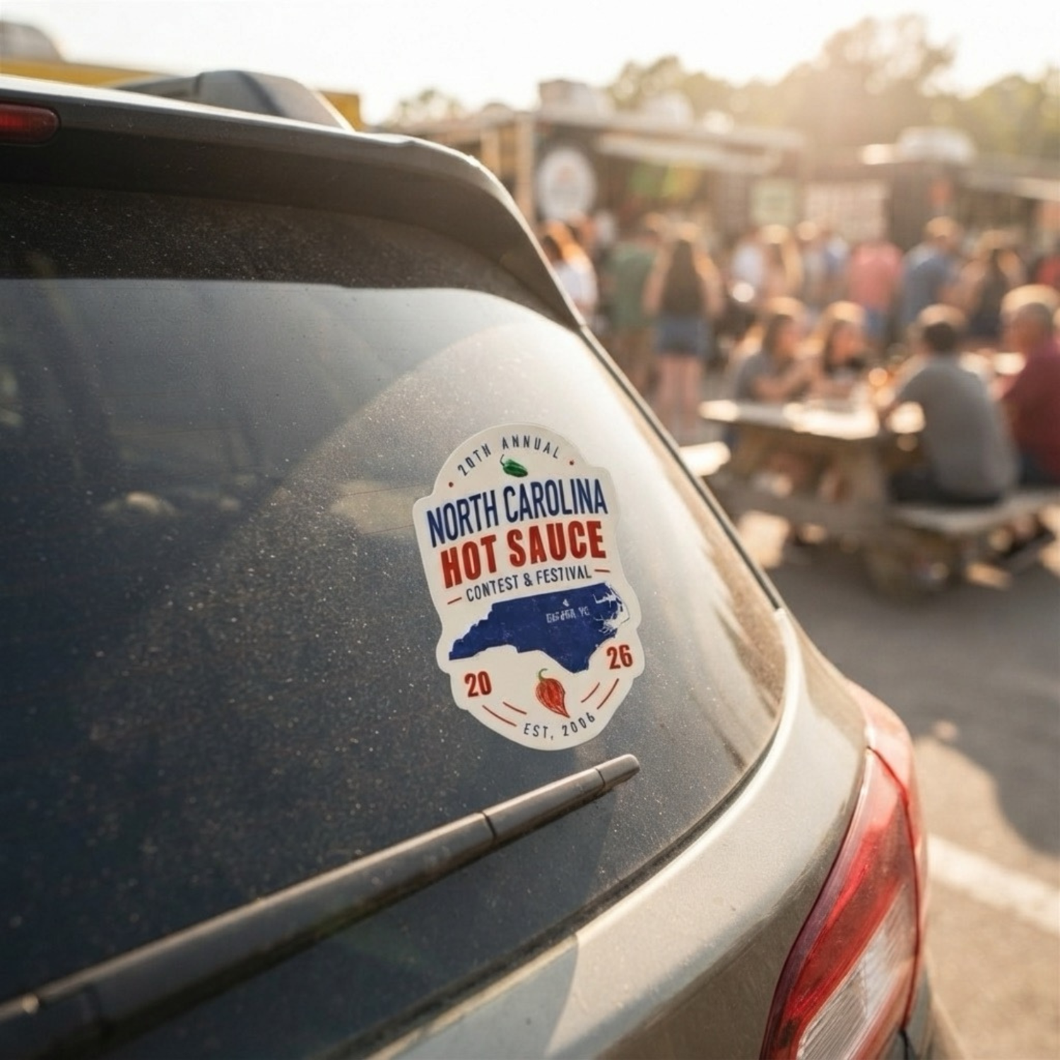 NC Hot Sauce Festival 20th Year Stickers