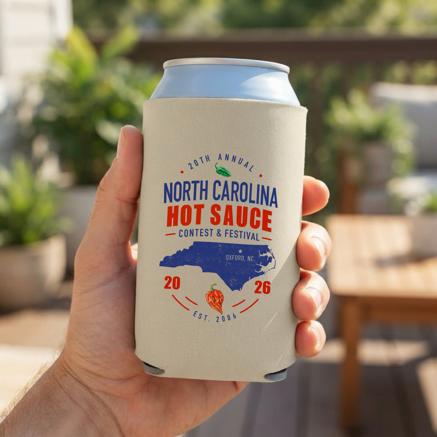 NC Hot Sauce Festival Carolina Classic Can Cooler