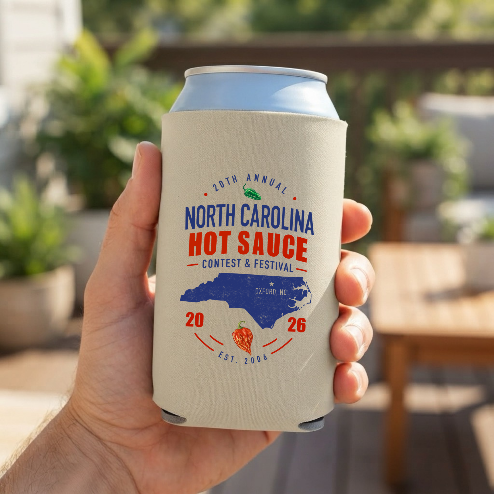NC Hot Sauce Festival Carolina Classic Can Cooler