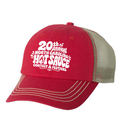 NC Hot Sauce Festival Bubble Letter Trucker Hat