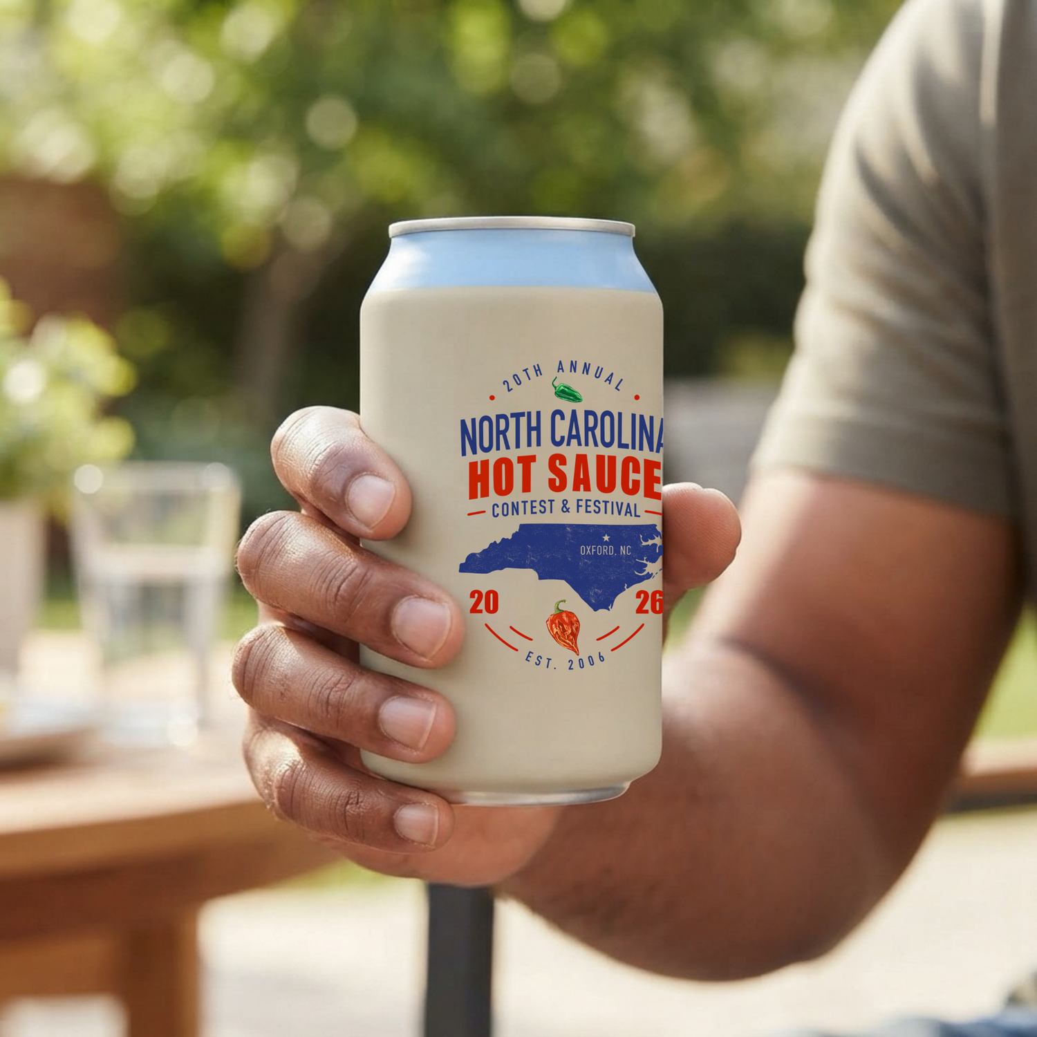 NC Hot Sauce Festival Carolina Classic Can Cooler