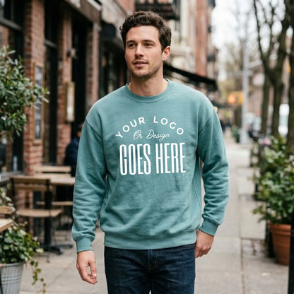 Custom American Apparel Unisex Fleece Crewneck Sweatshirt