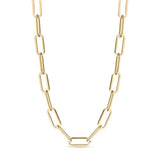 18K Gold Paperclip Chain Necklace