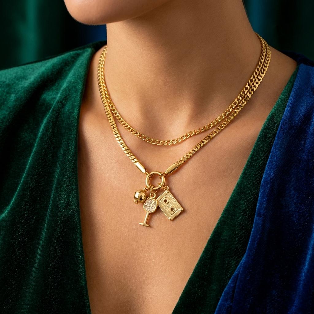 Gold Disco Ball Charm - Winks Design Studio,LLC