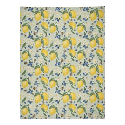 Lemonberry Bloom Fleece Blanket - Winks Design Studio,LLC