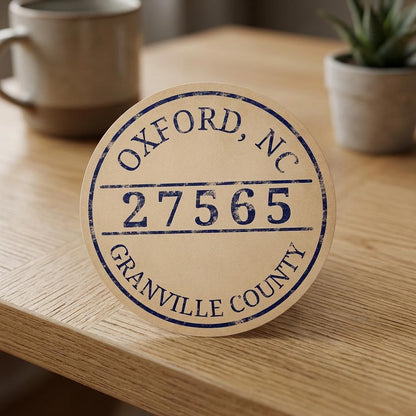 Oxford NC Vintage Town Seal Sticker - Winks Design Studio,LLC