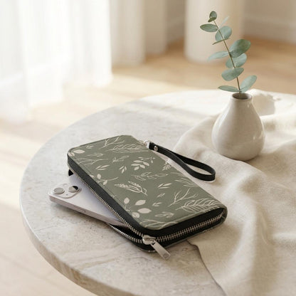 Sage &amp; Stem Leather Wallet - Winks Design Studio,LLC