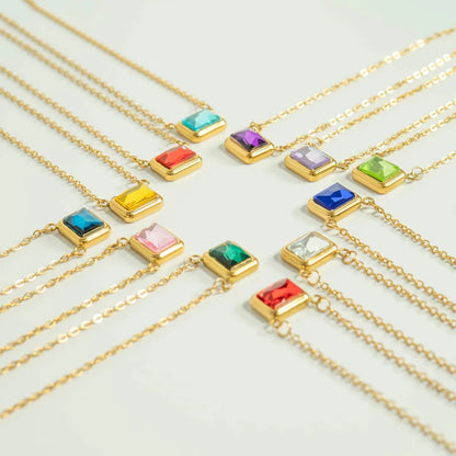 18K Gold Emerald Birthstone Connector Charm - Winks Design Studio,LLC