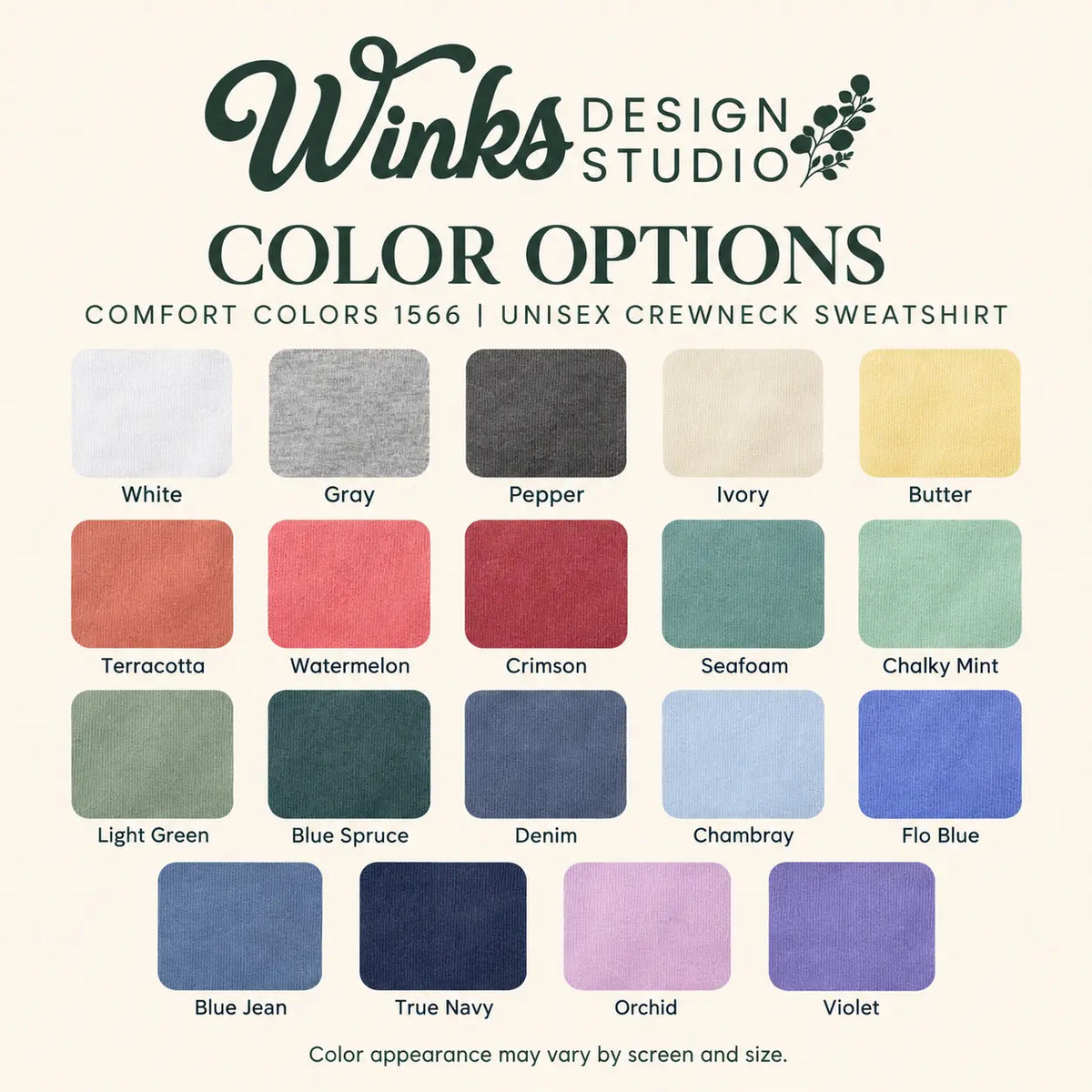 Custom Unisex Comfort Colors Crewneck Sweatshirt