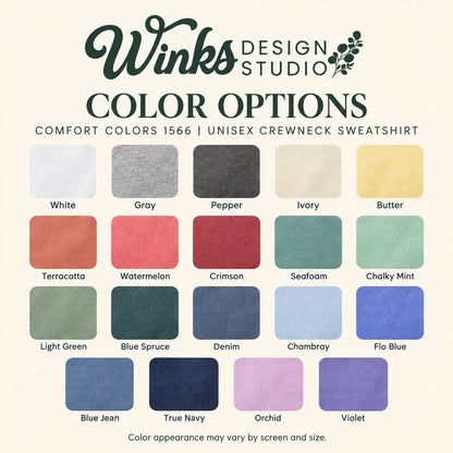 Custom Unisex Comfort Colors Crewneck Sweatshirt