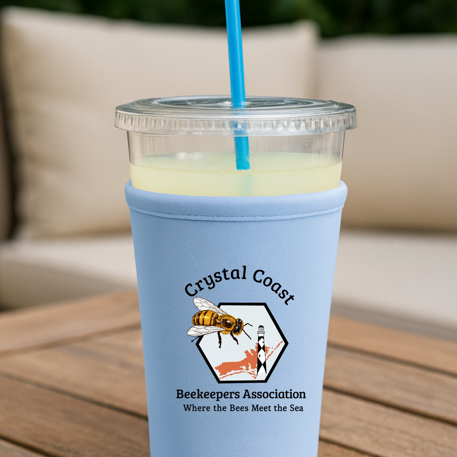 Crystal Coast Beekeepers Neoprene Cup Sleeve