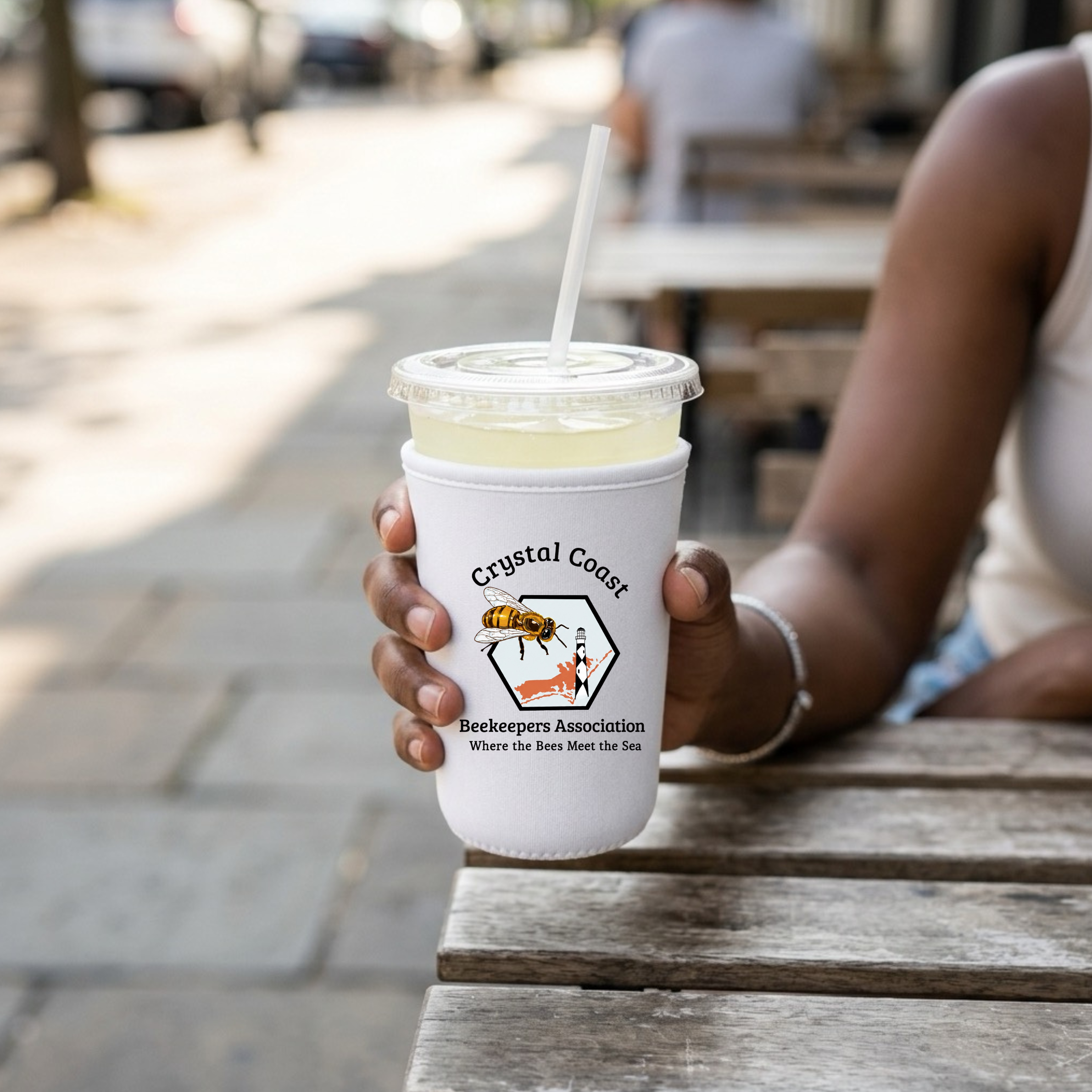 Crystal Coast Beekeepers Neoprene Cup Sleeve