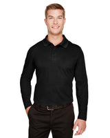 Custom Men's Long Sleeve Performance Polo | Devon & Jones CrownLux