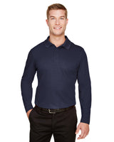 Custom Men's Long Sleeve Performance Polo | Devon & Jones CrownLux