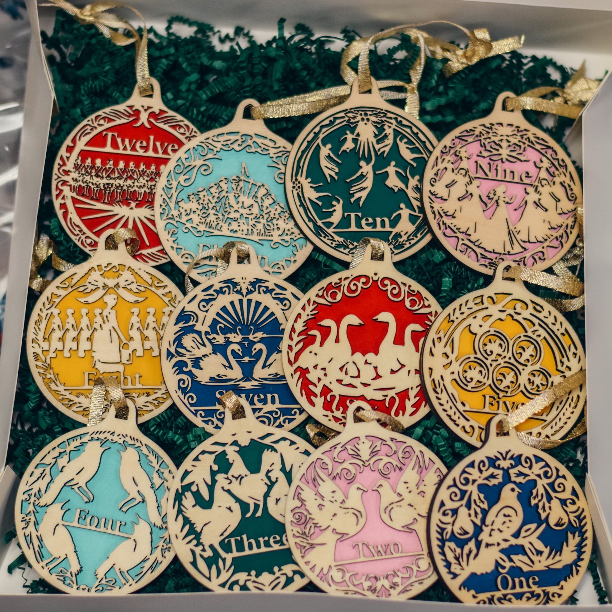 12 Days of Christmas Ornaments Workshop Kit - Winks Design Studio,LLC