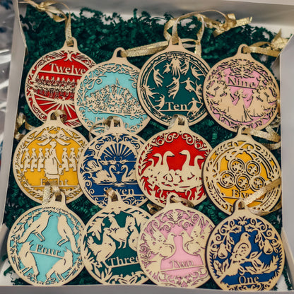 12 Days of Christmas Ornaments Workshop Kit - Winks Design Studio,LLC
