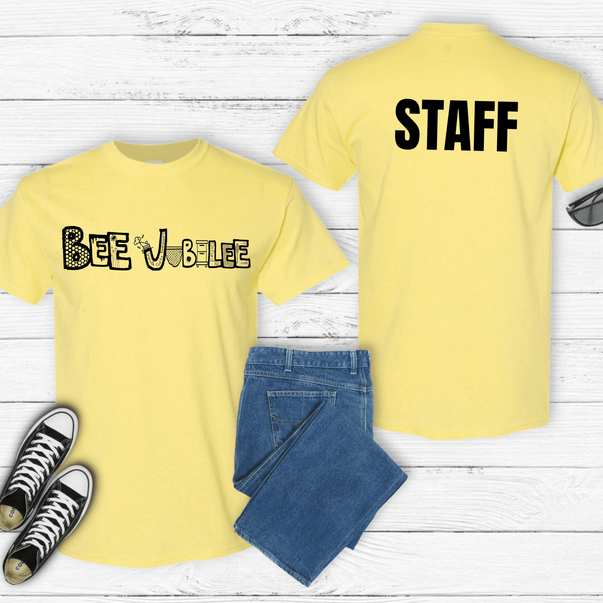 Bee Jubilee STAFF Short Sleeve Shirt - Winks Design Studio,LLC