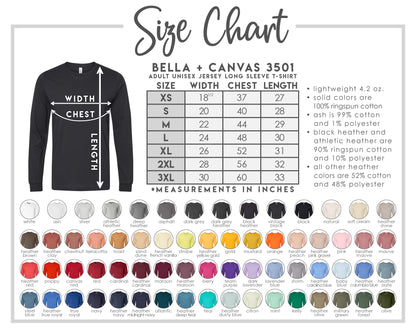 Custom Bella Canvas Long Sleeve T-shirt - Winks Design Studio,LLC