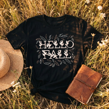 Hello Fall Short Sleeve Shirt