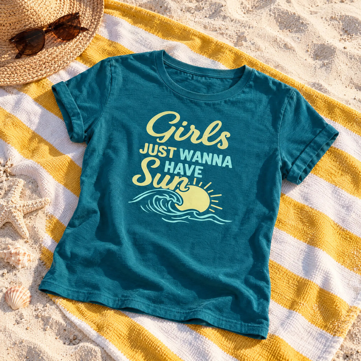 Girls Just Wanna Have Sun T-shirt Winks Design Studio,LLC