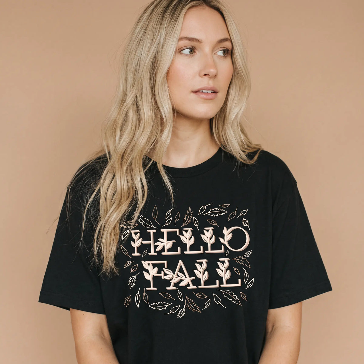 Hello Fall Short Sleeve Shirt