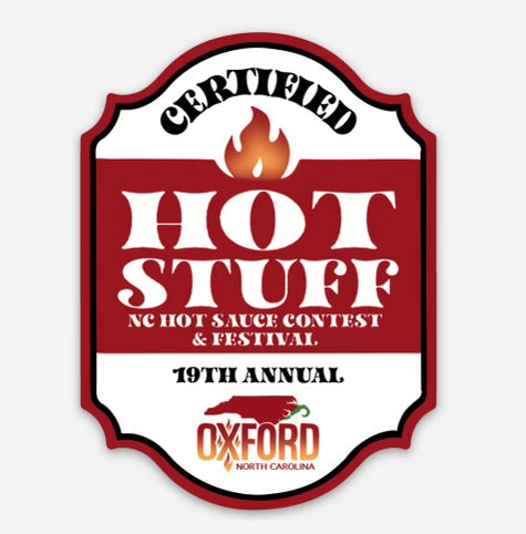 NC Hot Sauce Contest &amp; Festival Stickers- Multiple Designs - Winks Design Studio,LLC