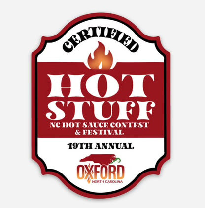 NC Hot Sauce Contest &amp; Festival Stickers- Multiple Designs - Winks Design Studio,LLC