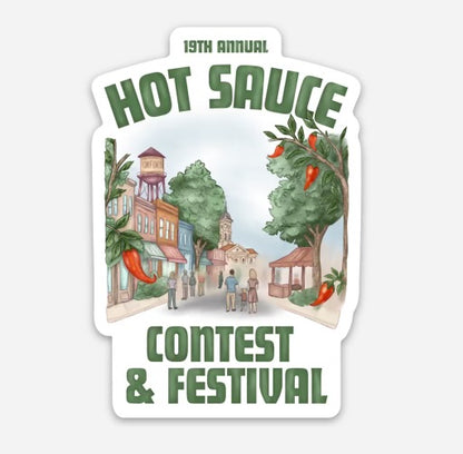 NC Hot Sauce Contest &amp; Festival Stickers- Multiple Designs - Winks Design Studio,LLC