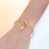 18K Gold Charm Keeper Bracelet - Winks Design Studio,LLC
