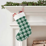 Green Plaid Christmas Stocking