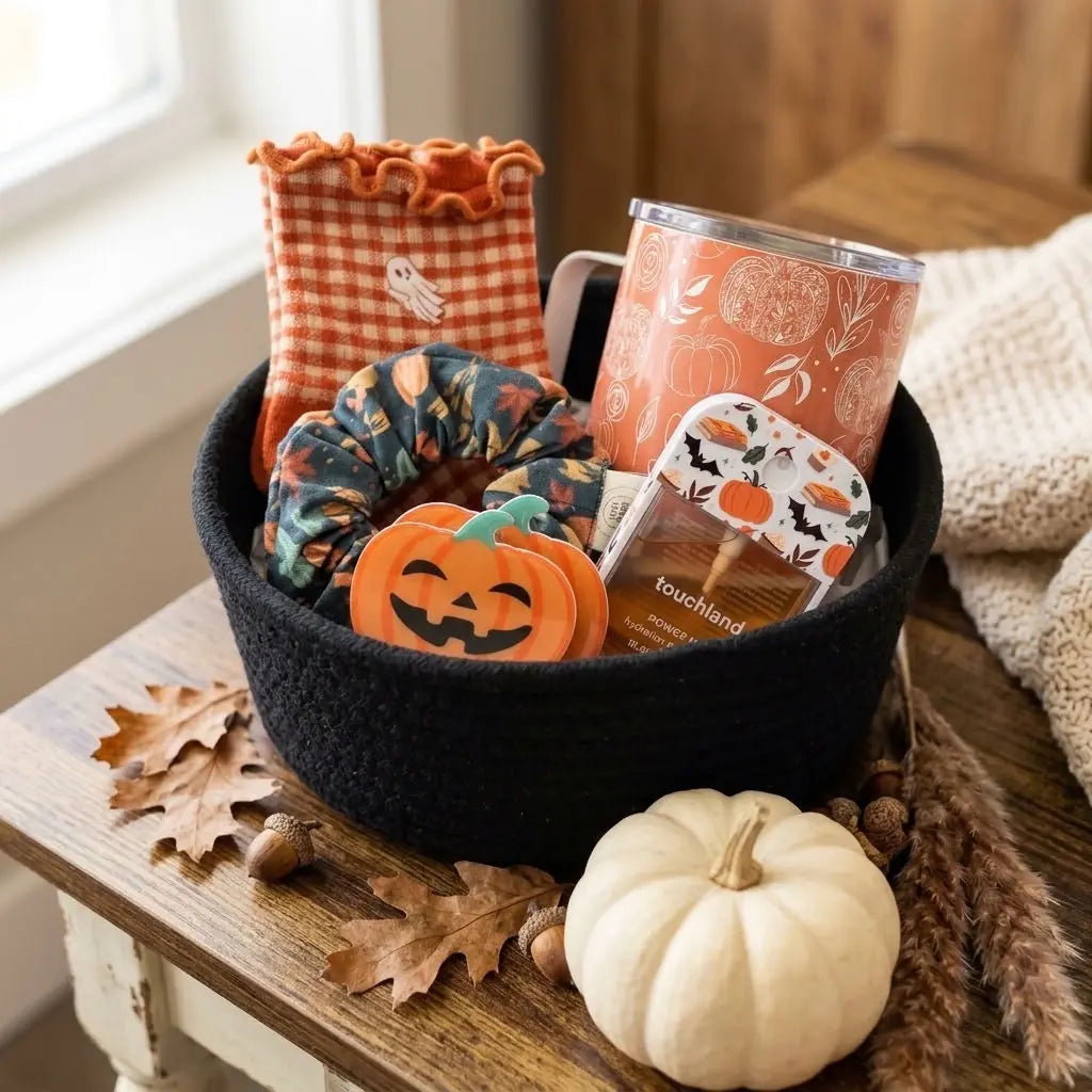 Whatever Spices Your Pumpkin Boo Basket Autumn Gift Set