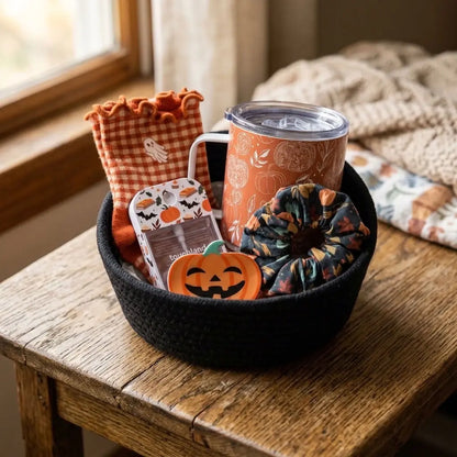 Whatever Spices Your Pumpkin Boo Basket Autumn Gift Set