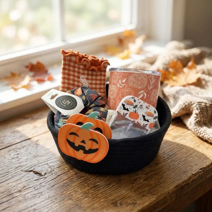 Whatever Spices Your Pumpkin Boo Basket Autumn Gift Set