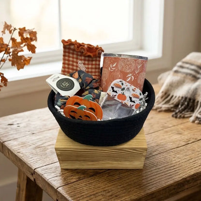 Whatever Spices Your Pumpkin Boo Basket Autumn Gift Set