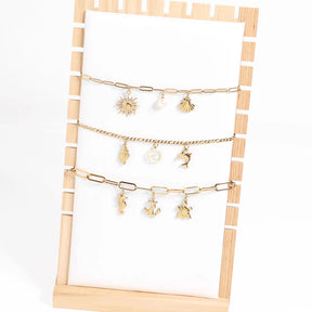 Gold Sea Charm - Winks Design Studio,LLC