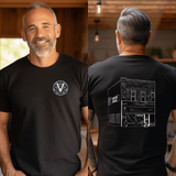 Illustrated Verdigris Restaurant T-Shirt