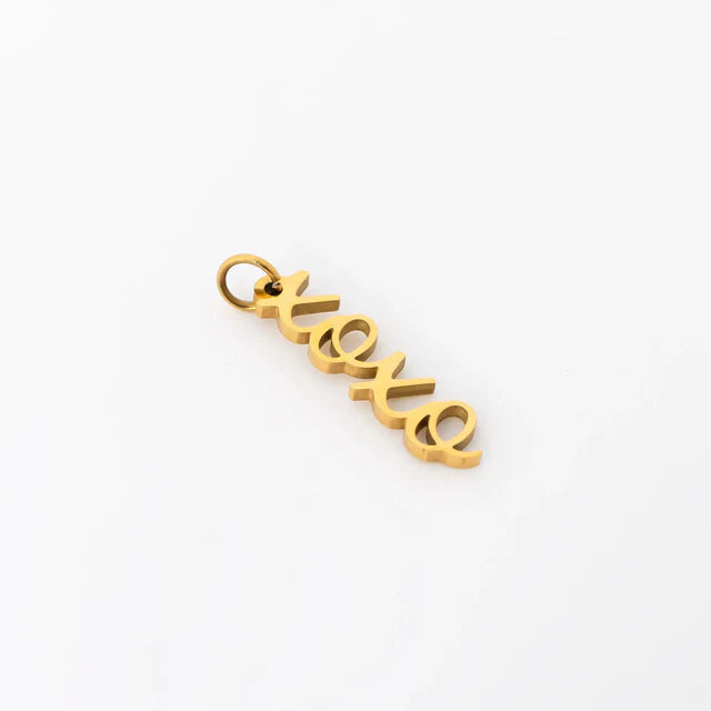 XOXO Charm | 18K Gold PVD Stainless Steel Dangle Charm